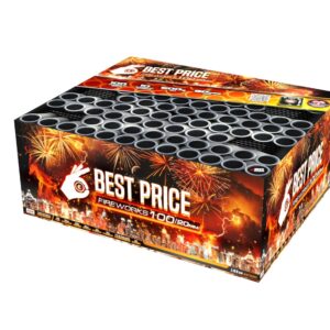 Bateria Best Price laranja 100 multi shape Disparos 20mm